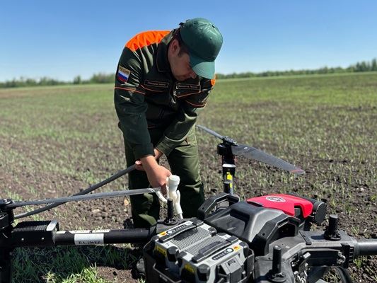 Обработку уральских полей проводят беспилотники УрГАУ